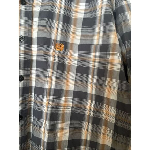 Cinch Mens Multicolor Plaid Long Sleeve Button Down Western Shirt Size XXL - Picture 7 of 16